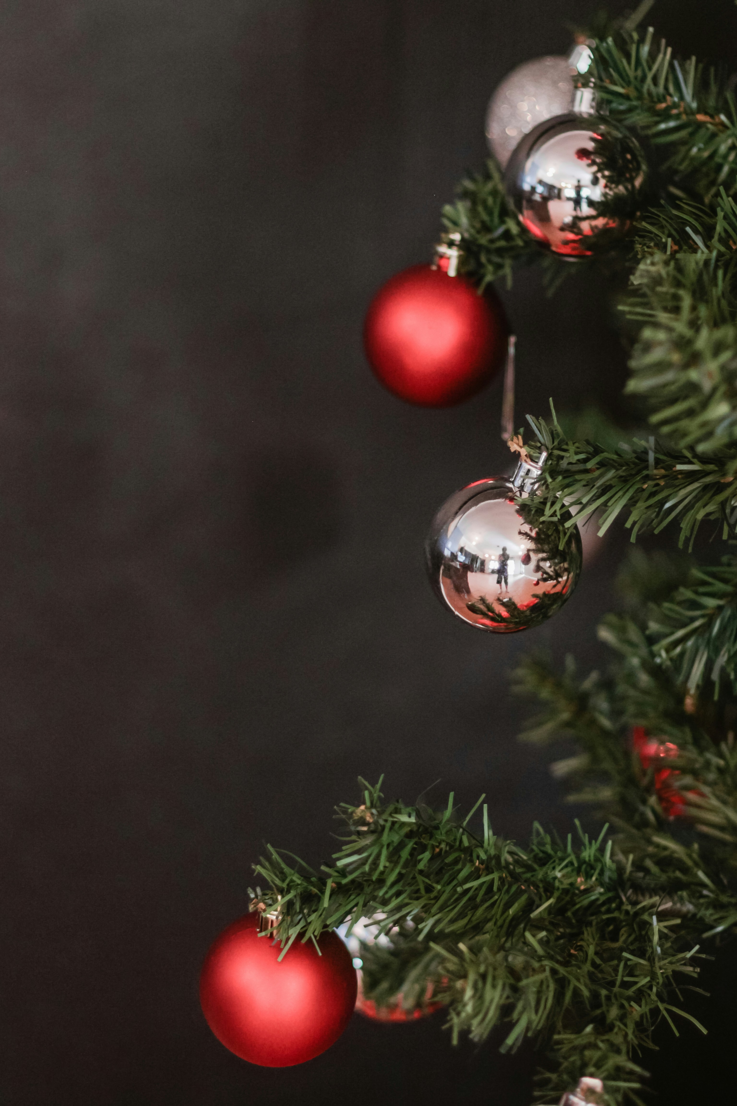 Christmas tree and ornaments