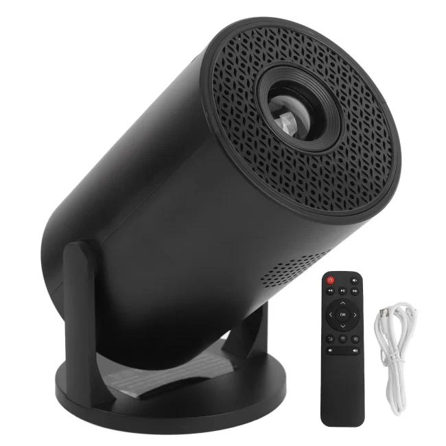 Video Projector USB TV Sticks 8000lm Brightness Bluetooth Wireless Fidelity LED 1080P Small Projector for Laptop PC Smartphone