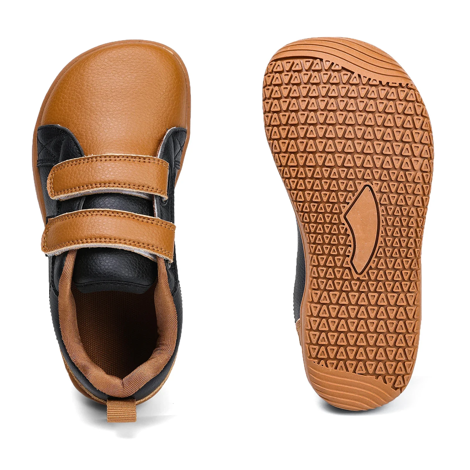 Kids Barefoot Shoes Boys Girls Wide Toe Minimalist Fashion Sneakers Lightweight Hook Loop Artificial Leather Walking Flats - Image 14