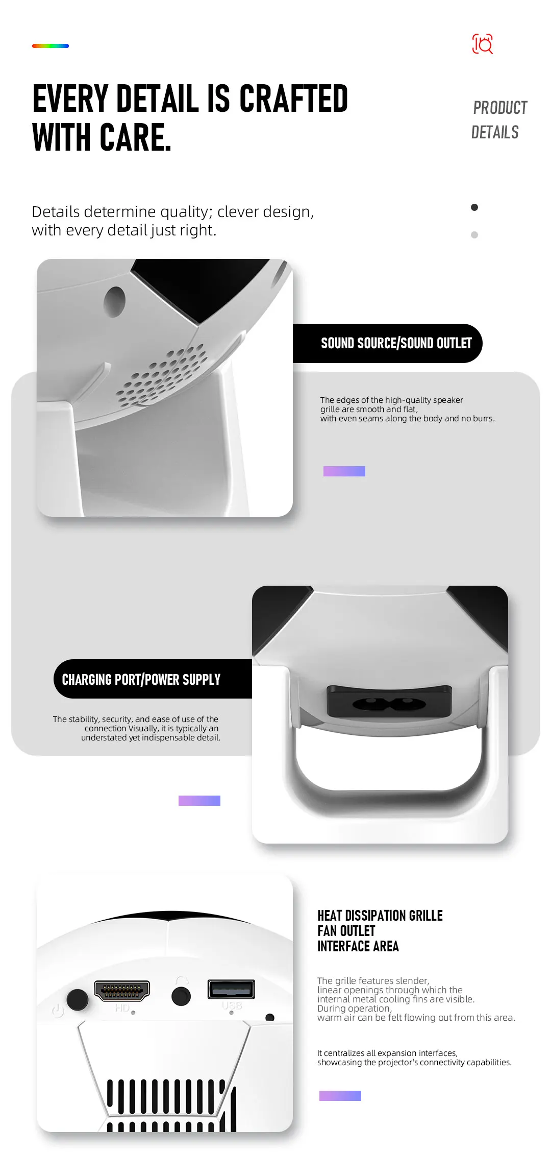 Outdoor projection. Home theater. YT600 high-definition projector. Football projector. Mobile cinema. portable - Image 5