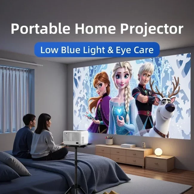 projector Portable 4K UHD HDR10 Home cinema Movie Android TV certified Gaming Outdoor MEMC Dust proof