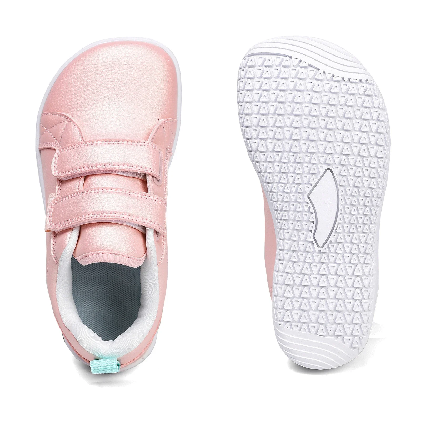 Kids Barefoot Shoes Boys Girls Wide Toe Minimalist Fashion Sneakers Lightweight Hook Loop Artificial Leather Walking Flats - Image 17