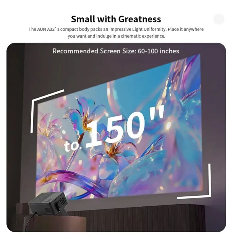 MiniProjector Android 13, WiFi 6, BT 5.0, 720P Native, 4K Decoding, Auto Correction, 180° Rotation. Portable For Movies & Gaming - Image 7