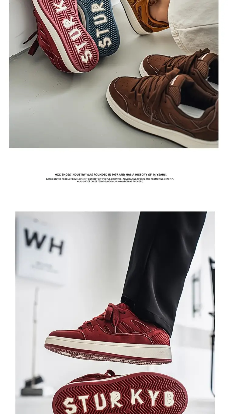 Men's German Training Shoes - Thick Platform Sole Low-Top Lace-Up Sneakers, Upper & Rubber Outsole, All-Season Skateboard Shoes, Beige/Navy Blue/Grey/Golden - Versatile Casual & Formal Wear (Ins Niche Style), Shoes For Men, Mens Shoes, Sneakers For Men, M - Image 15