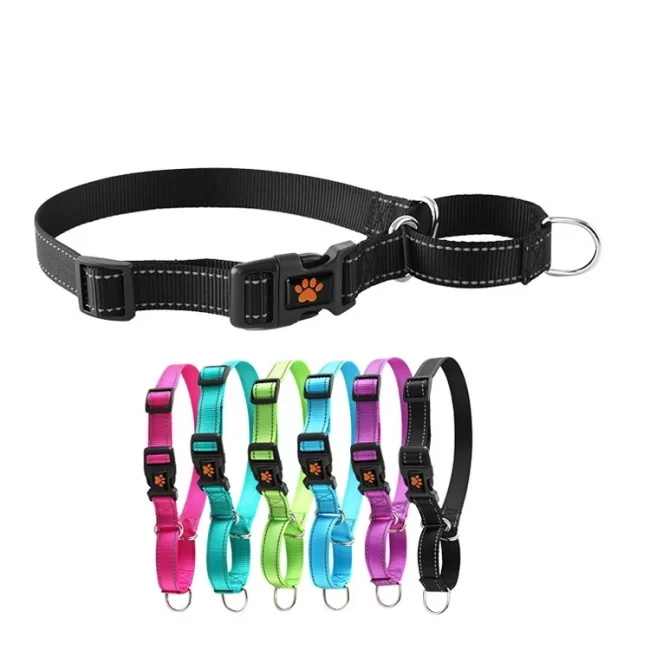 Pet Supplies Adjustable P Training Anti-riot Dog Outdoor Walking Nylon Collar Accessories