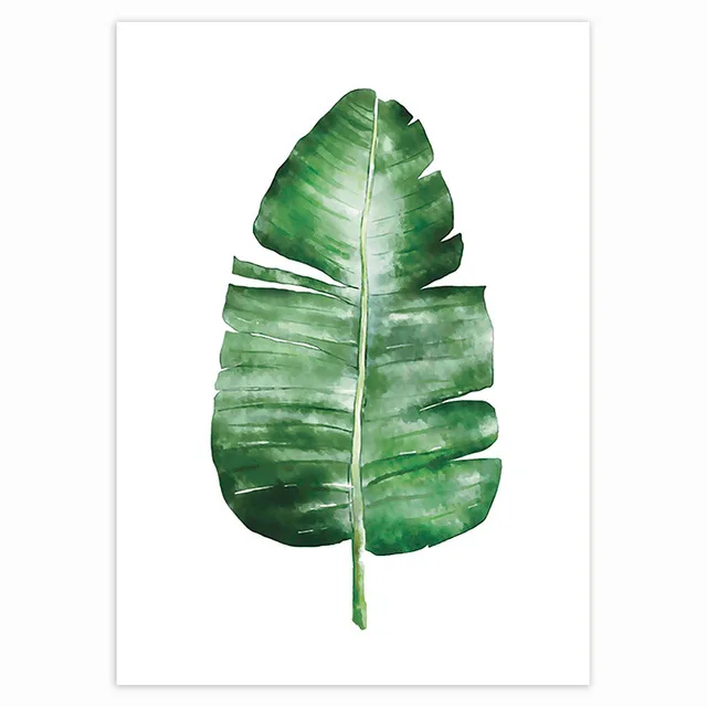 Tropical Plant Nordic Green Leaves Poster Canvas Home Decoration Scandinavian Picture Modern Wall Art Canvas Painting Flower - Image 10