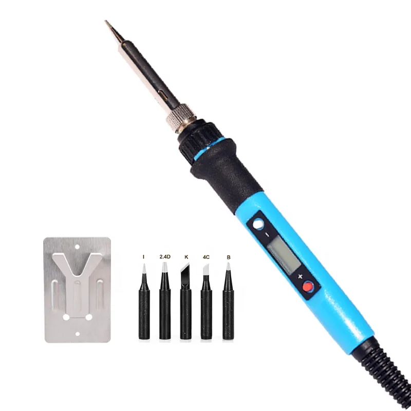 80W LCD Digital Display Wood Burning Tool Set 110V/220V with 5PCS Black King Kong Tips Soldering Irons - Image 4