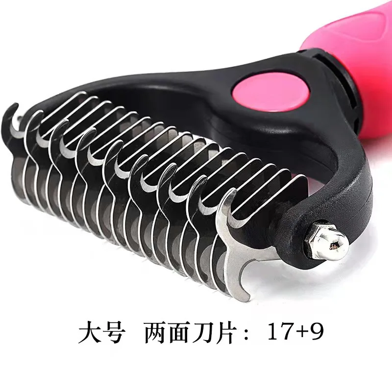Pet Supplies Brush Comb Knot Combstainless Steel Dog and Cat Knot Knife for Small Medium Large Dogs - Image 3