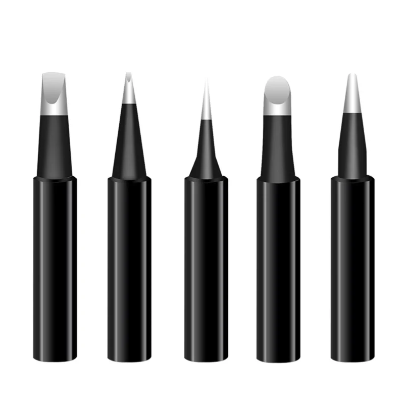 80W LCD Digital Display Wood Burning Tool Set 110V/220V with 5PCS Black King Kong Tips Soldering Irons