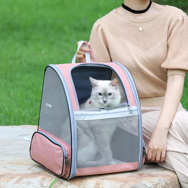 Factory Price Pet Carrier Cat Dog Backpack Breathable Cat Travel Outdoor Shoulder Bag Bird Rabbit Carrying Pet Supplies