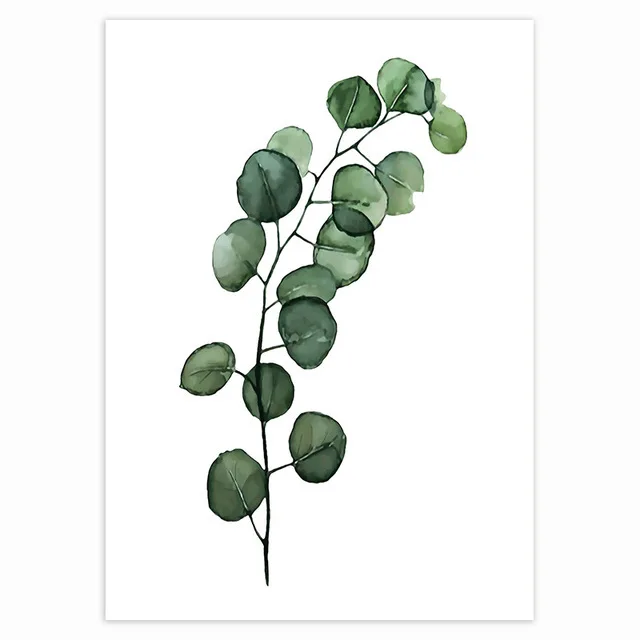 Tropical Plant Nordic Green Leaves Poster Canvas Home Decoration Scandinavian Picture Modern Wall Art Canvas Painting Flower - Image 8
