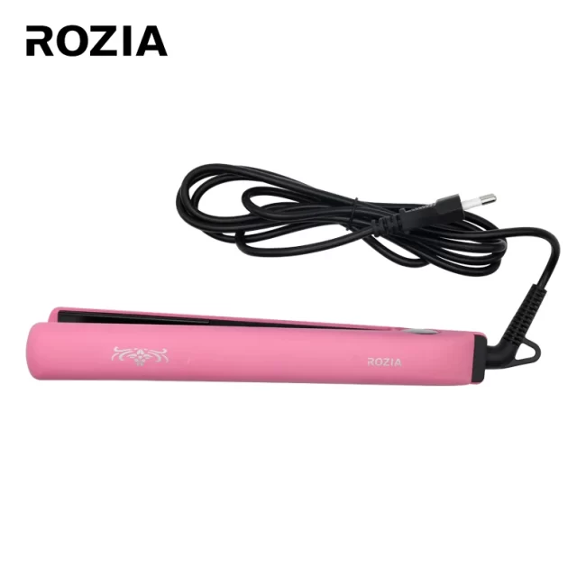 Rozia Hot Comb Electric Flat Irons Titanium Rebonding  Professional Portable Hair Straightener Mini Styling Tools