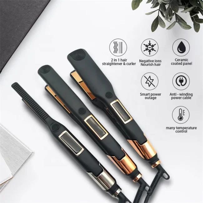 Professional Titanium Wholesale Ceramic Flat Irons  Hair Straightener
