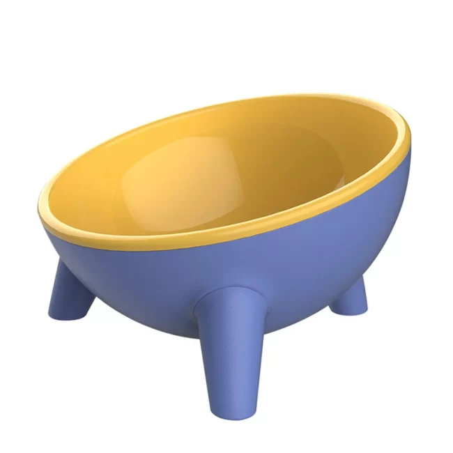 Small Dogs & Cats Pet Feeder Stable Plastic Cat Bowl with Neck Care Water Drinking Bowls Manufactured Pet Supplies