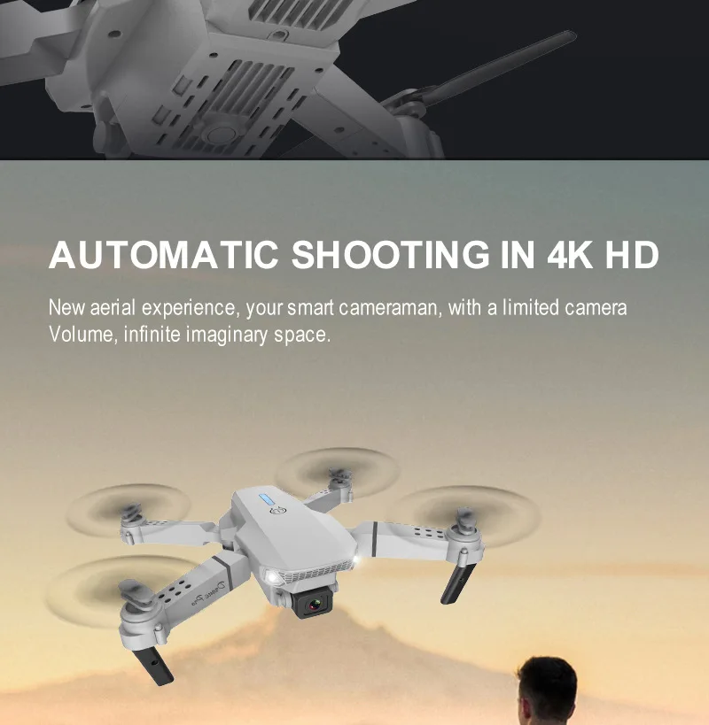 Drones Toys Gifts 8K HD Dual Camera 2026 E88 Plus Mini Foldable GPS Brushless Motor Obstacle Avoidance RC Quadcopter LED For IOS - Image 21