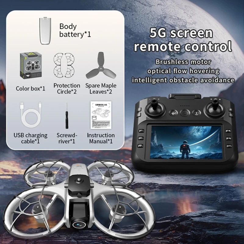 Drone Large Screen Aerial Photography Brushless Quadcopter Obstacle Avoidance And Collision Avoidance Remote-controlled Z4 - Image 7