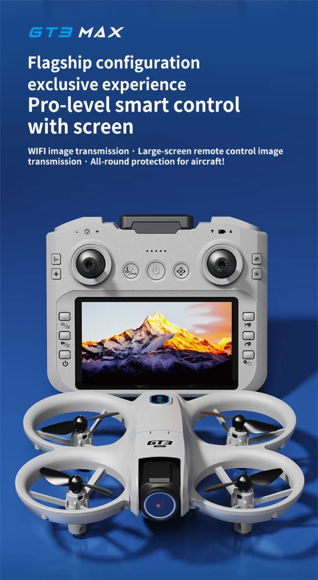 NEW GT3 GPS Drone with 8K HD Dual Cameras 180° FPV 5G WIFI Brushless ...