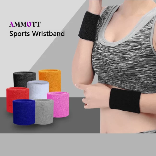 1Pcs  Unique Sports Multi Colors Pack Sports Wristbands for Basketball Leagues（Black/Yellow/White/Blue/Pink/Red/Gray)