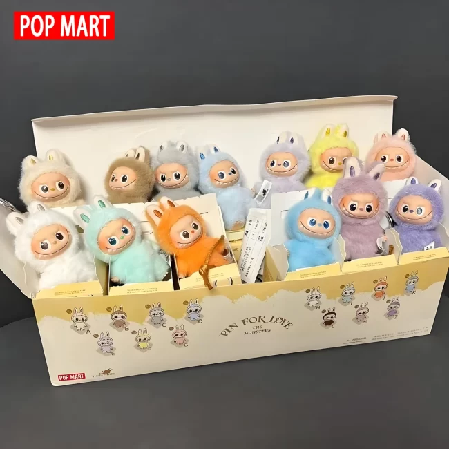 1PC Labubu doll (PIN for Love) series A-Z, Perfect gift - 100%Genuine, collectible, playful design, cute characters,  soft