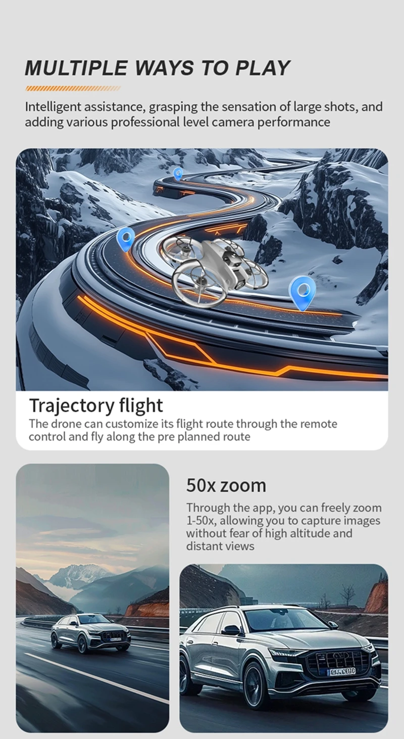 Drone Large Screen Aerial Photography Brushless Quadcopter Obstacle Avoidance And Collision Avoidance Remote-controlled Z4 - Image 23