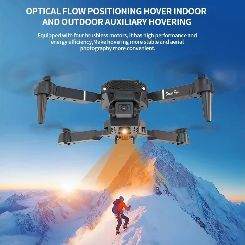 Drones Toys Gifts 8K HD Dual Camera 2026 E88 Plus Mini Foldable GPS Brushless Motor Obstacle Avoidance RC Quadcopter LED For IOS - Image 5