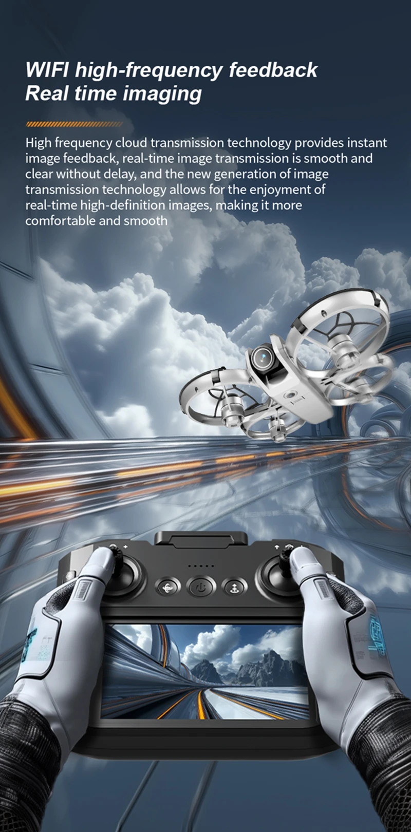 Drone Large Screen Aerial Photography Brushless Quadcopter Obstacle Avoidance And Collision Avoidance Remote-controlled Z4 - Image 21