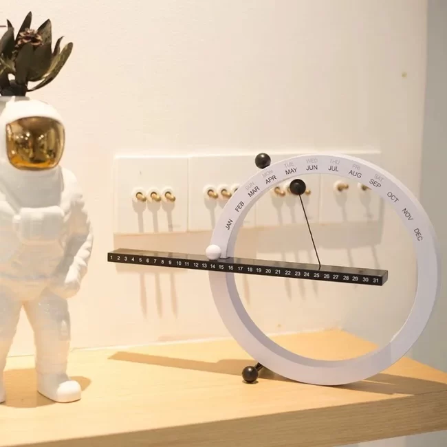 Magnetic Ball Perpetual Calendar Creative Ornaments Desktop Minimalist Home Personalized Decoration