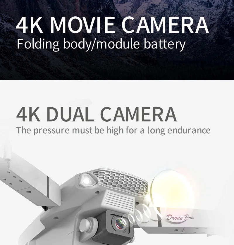 Drones Toys Gifts 8K HD Dual Camera 2026 E88 Plus Mini Foldable GPS Brushless Motor Obstacle Avoidance RC Quadcopter LED For IOS - Image 12