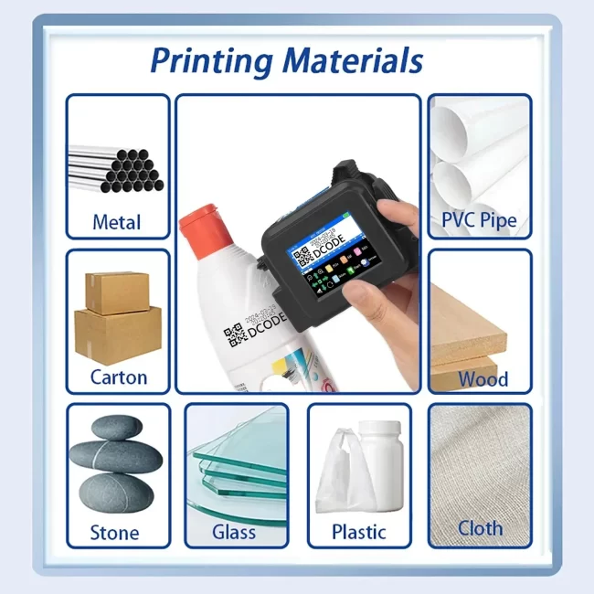 DCODE XMINI 12.7mm Portable Mini Printer Handheld Inkjet Printer Text ...