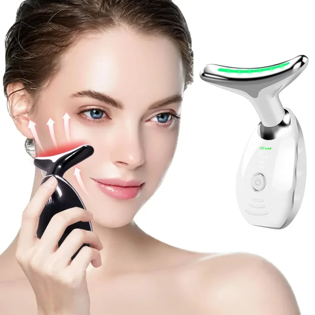 Popular Anti-aging Facial and Neck Tightening Massage Device for Care Purposes. Facial and Neck Tightening Beauty Equipment