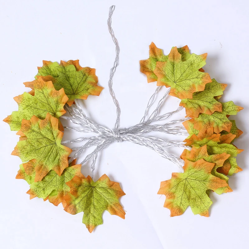 LED Christmas Maple Leaf Garland – Decorative Light String - Image 7