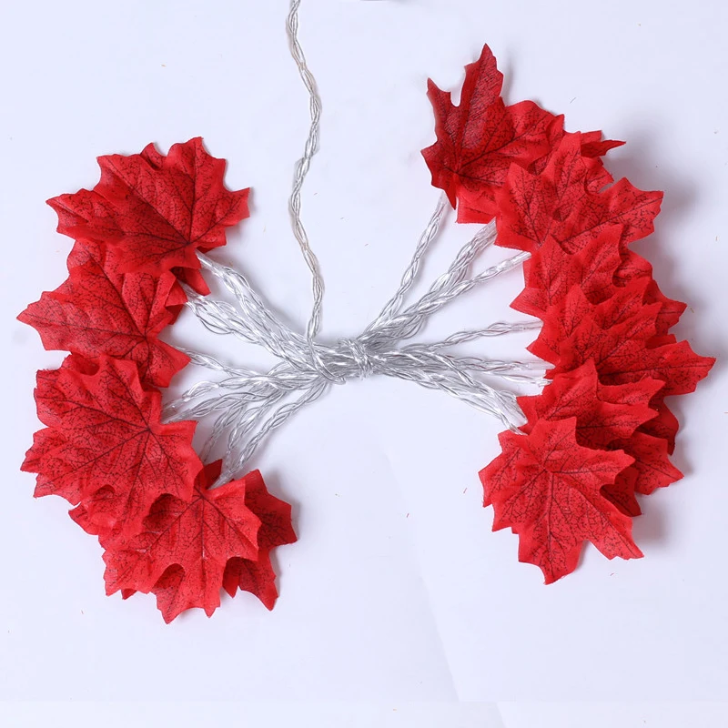 LED Christmas Maple Leaf Garland – Decorative Light String - Image 9