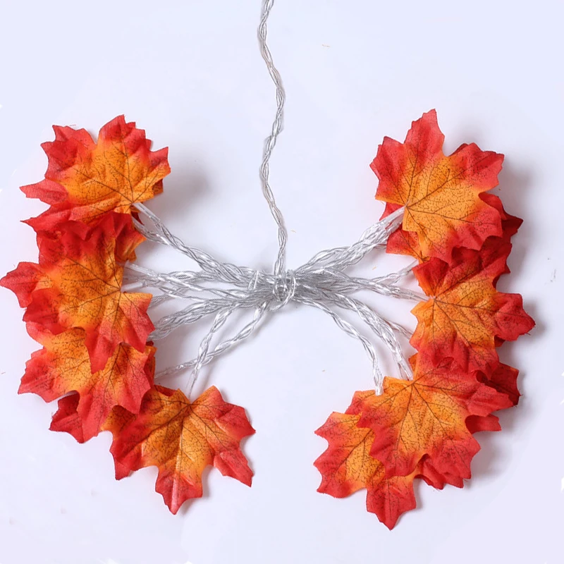 LED Christmas Maple Leaf Garland – Decorative Light String - Image 11