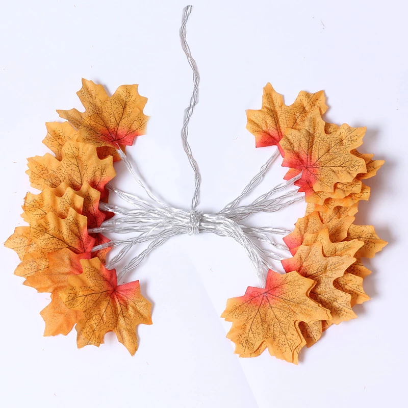 LED Christmas Maple Leaf Garland – Decorative Light String - Image 10