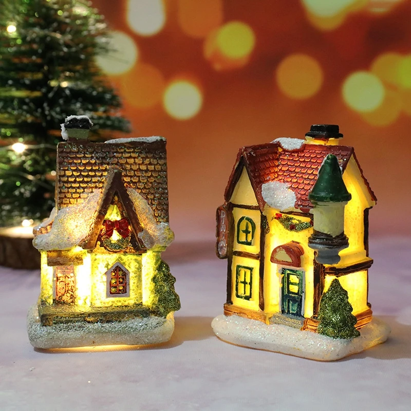 Christmas House Light Decorations For Home Ornaments Kids Xmas Gift New Year 2025 Navidad Decor Bedroom Night Light With Battery - Image 2