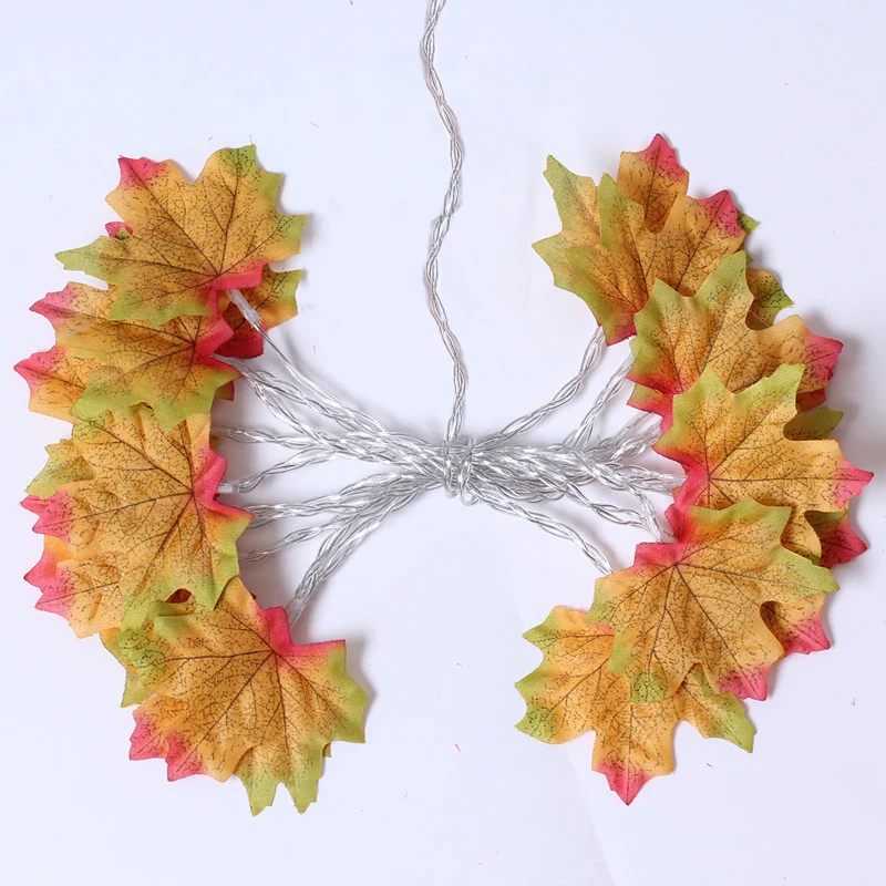 LED Christmas Maple Leaf Garland – Decorative Light String - Image 8