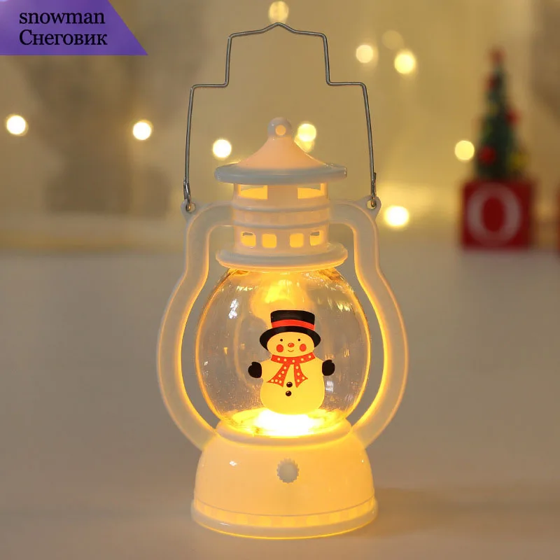 Portable LED Christmas Santa Claus Snowman Lanterns Indoor Decor Lights Battery Powered for Home Xmas New Year Navidad Ornaments - Image 10