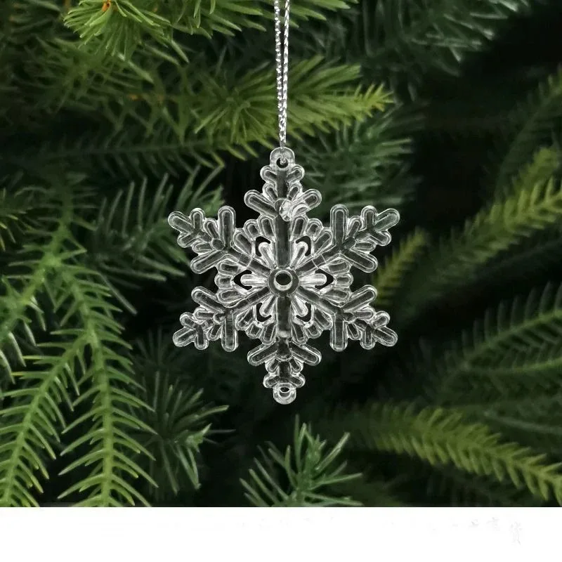 Sparkling Snowflake Ornaments, 10-Piece Set – Glitter Christmas Tree Decor - Image 13
