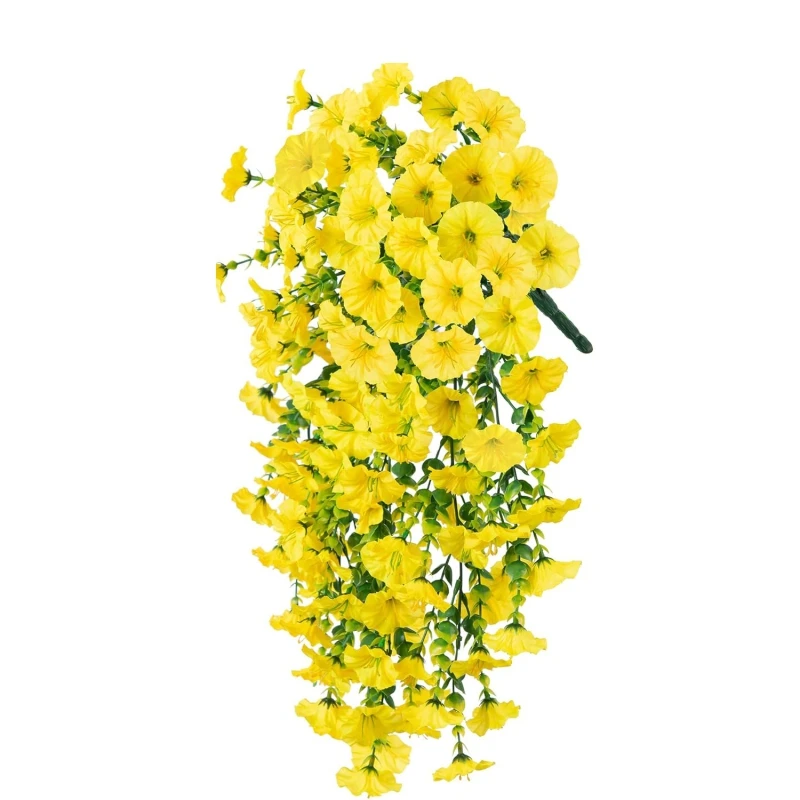 Artificial Flowers Vine Morning Glory Wedding Wreath Home Room Valentine's Decor Outdoor Yard Pretty Hanging Arch DIY Gift Props - Image 11