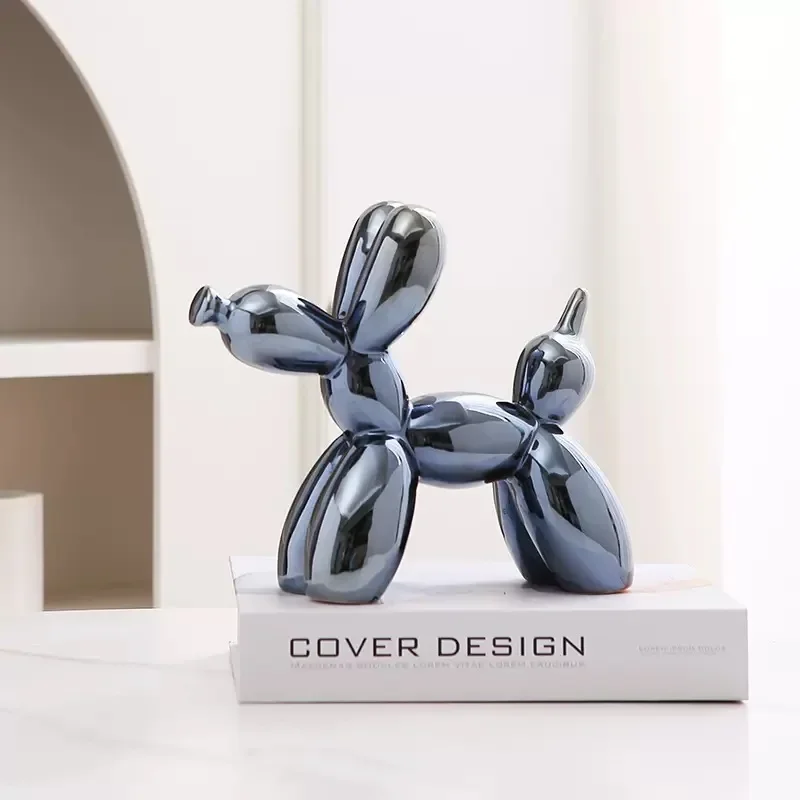 Ceramic Balloon Dog Sculpture – Modern Mini Ornament for Home & Office - Image 8