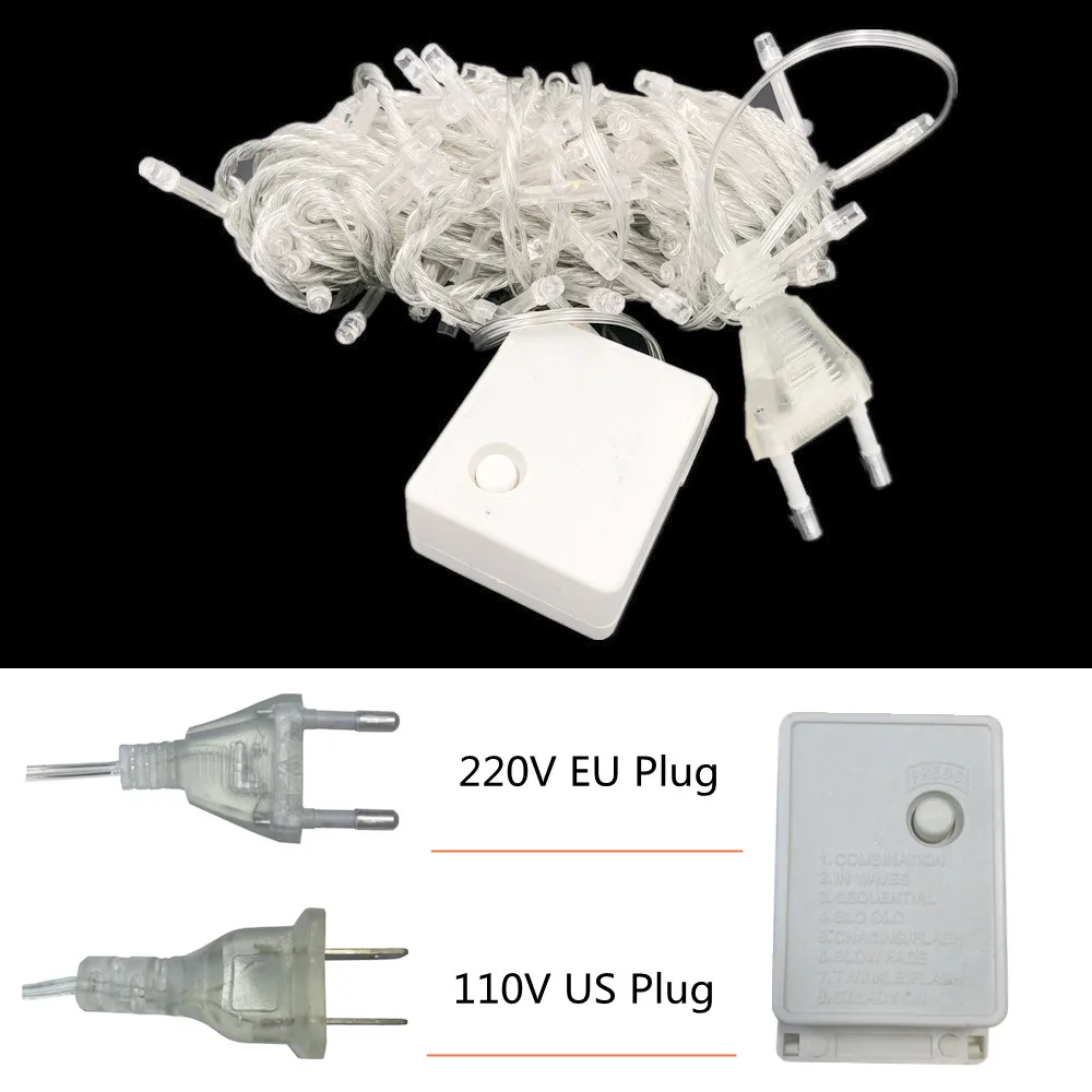 Christmas Lights 5M 10M 20M 30M 50M 100M Led String Fairy Light 8 Modes Christmas Lights For Patio Wedding Party Holiday Lights - Image 3