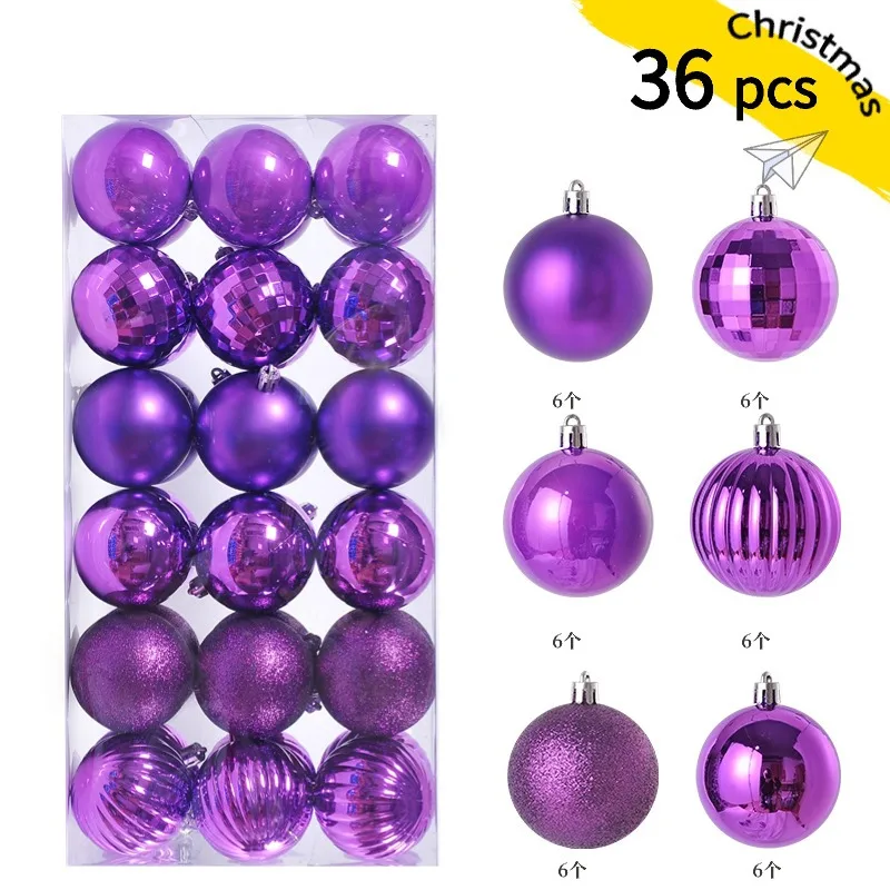 Mini Christmas Ball Ornaments, 24-Piece Set – 1.2 in Tree Baubles - Image 9
