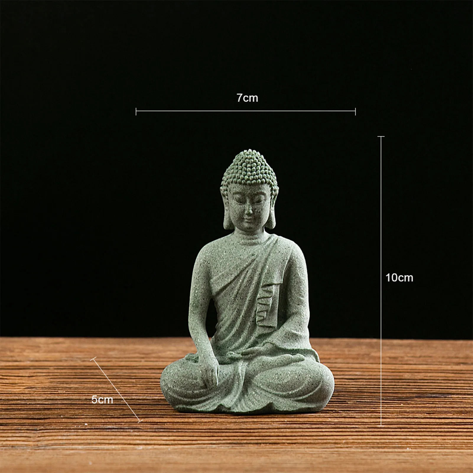 Decorative Stone Buddha Statue – Serene Tabletop Accent - Image 4