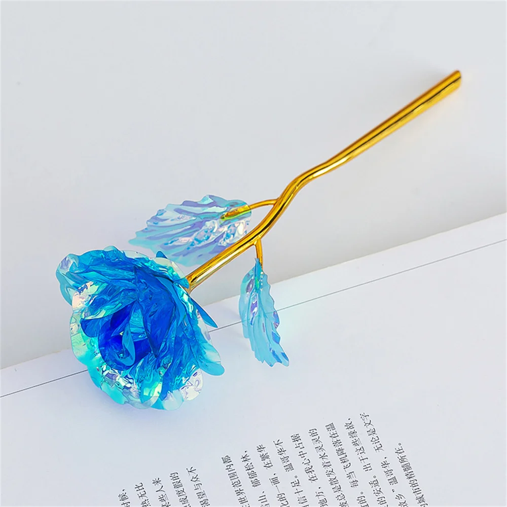 Golden Artificial Rose – Elegant Decorative Gift Flower - Image 3