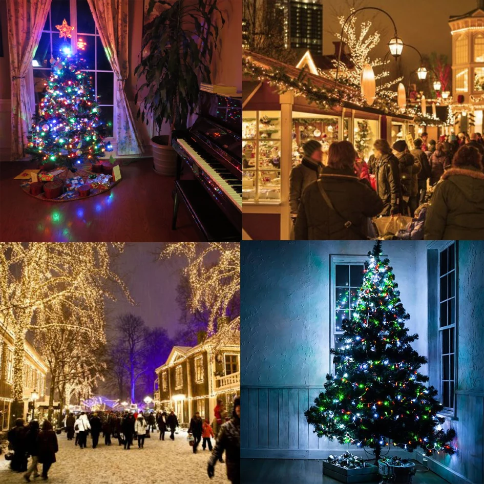 Christmas Lights 5M 10M 20M 30M 50M 100M Led String Fairy Light 8 Modes Christmas Lights For Patio Wedding Party Holiday Lights - Image 6
