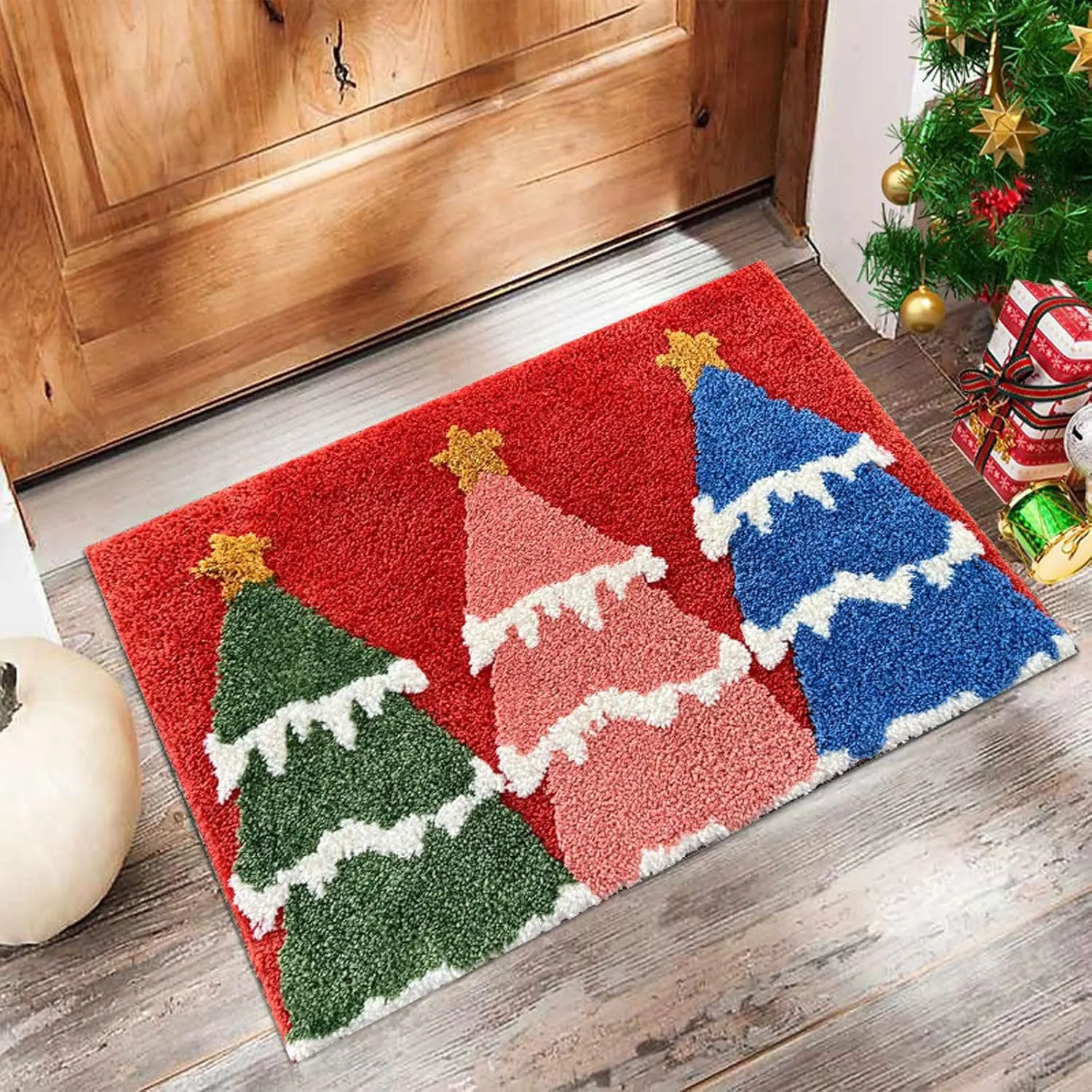 Christmas Door Mat – Santa and Gingerbread Holiday Welcome - Image 9
