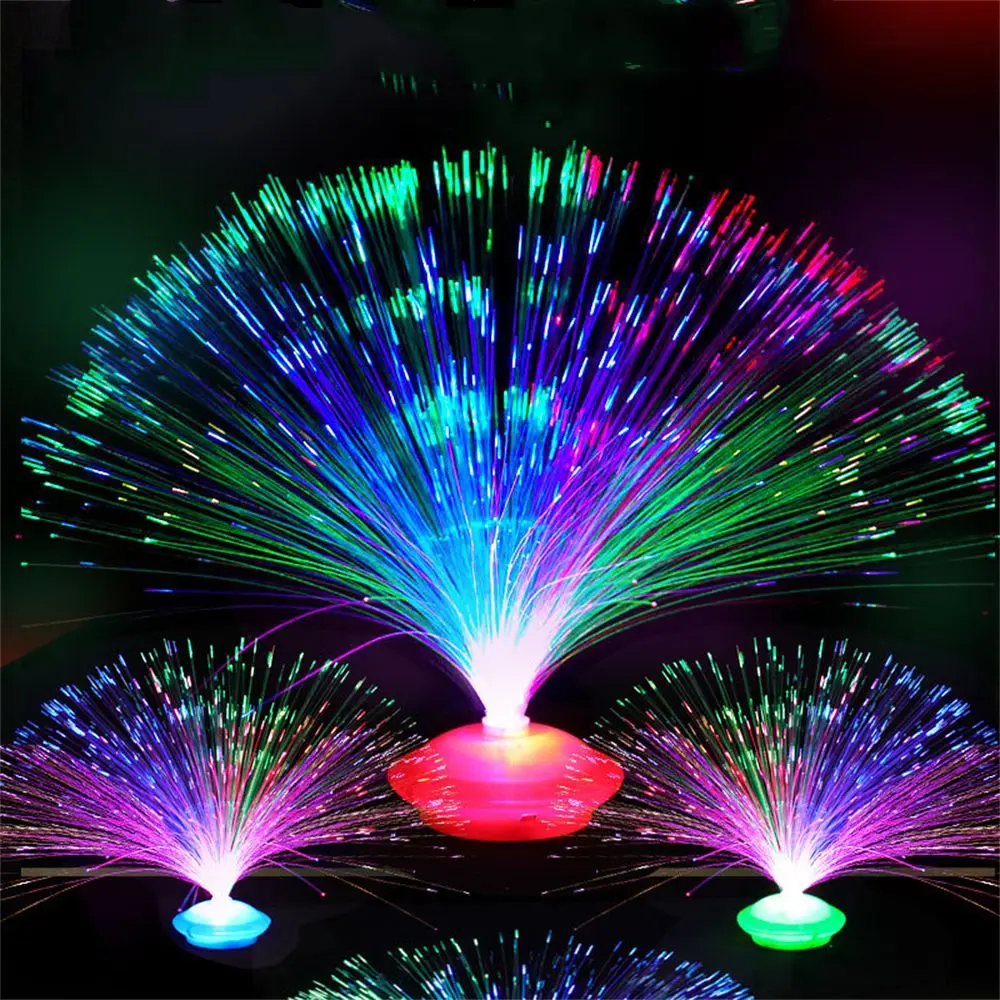 Flashing Home Decor Nighting Lighting Lamps Night Lamp LED Fiber Optic Light Christmas Decoration Multicolor - Image 7