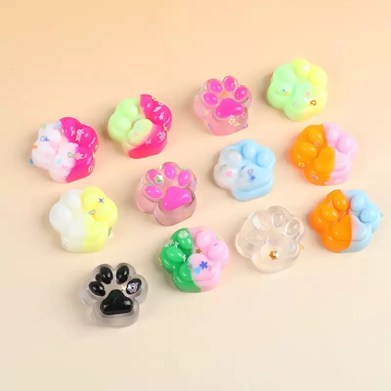 Mini Plush Cat Paw Fidget Toys – 10-Piece Gift Set - Image 5