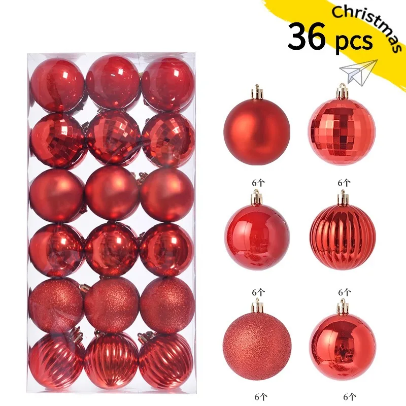 Mini Christmas Ball Ornaments, 24-Piece Set – 1.2 in Tree Baubles - Image 16