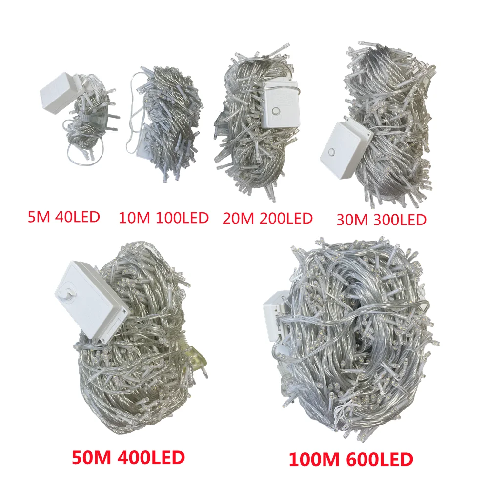 Christmas Lights 5M 10M 20M 30M 50M 100M Led String Fairy Light 8 Modes Christmas Lights For Patio Wedding Party Holiday Lights - Image 2